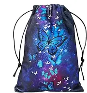 Tarot Card Bag - Tarot Bag - Drawstrings Trinket Bag | Velvet Tarot Bag, Elegant Drawstring Pouch for Tarot Decks, Crystals & Spiritual Accessories for Organizing, Storing & Carrying(5.12x7.09in