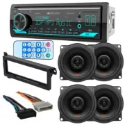 For 1997-2001 Jeep Cherokee Bluetooth Car Stereo AM/FM Radio & 4 JBL Speakers