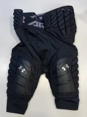 NEW - Under Armour GameDay 5-Pad Football Compression Girdle Shorts, Black, SM