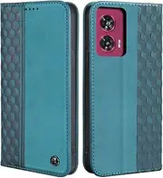[CXTcase] Mobile Phone Case for Motorola Edge 50 Fusion Case, Leather Flip Case for Motorola Edge 50 Fusion, PU Leather Shockproof Magnetic Protective Case for Motorola Edge 50 Fusion, Green