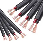 Auspirit 2 Conductor Electrical Wire Oxygen-Free Copper Twin Core Wire for Low Voltage Automotive Boat Home Use (1mm- 2.2Meter)