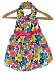 Vibrant Life Medium Dog Dress with Bow Beagle Standard Poodle Floral NEW