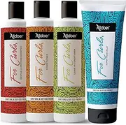 Alldoer Curl Care Bundle for All Curly Types Hair Gentle Clarifying Shampoo , Curls Conditioner , Leave-in Conditioner & Super Hold Jelly Hair Care Bundle for Wavy & Coily Hair Combo Pack For Men & Women