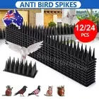 12/24x Bird Spikes Human Possum Mouse Pest Control Spiked Fence Wall Deterrent
