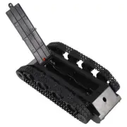 Rc Tank Robot Tank Car Chassis Kit Rubber Track Crawler For 130 Motor Diy1476