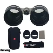 SKY ROVER 2x54 Silvery Constellation Binocular+2 Eyepiece Cover 36°FOV Telescope