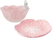 Alipis Elegant Rabbit Bowl Dinner Plate Children's Ceramic Tableware Rabbit Bowl Dinnerware for Boys and Girls