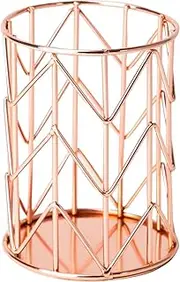 U Brands Pencil Cup, Wire Metal, Copper