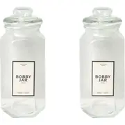 12x Glass Jars 1.2L Airtight Food Storage Wedding Candle Decor Kitchen Canister