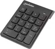 Manhattan Numeric Wireless Keypad 18 Full Size Keys PC/MAC Compatible 179928