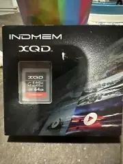 INDMEM 64GB XQD Memory Card 440MB/S USB 4K HD XAVC Intra High Speed Anti X-ray