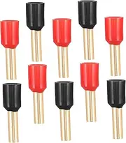HEALLILY 10pcs Copper Red Speaker Cable Connector Automotive Speaker Wire Connectors Amp Wire Connector Amp Wire Connectors