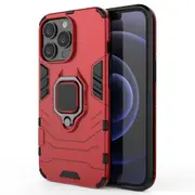 For iPhone 13 Pro Case,Shockproof Armour Cover,Magnetic Ring Holder,Red