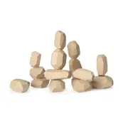 Kinderfeets Stacking Stones Natural Wooden Blocks for Creative Play