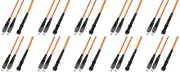 5M Multimode Duplex Fiber Optic Cable 50/125 FC-MTRJ 10 Pack