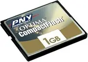 PNY 1 GB Optima Hi-Speed CompactFlash Card (P-CF1G-60W-RF3)