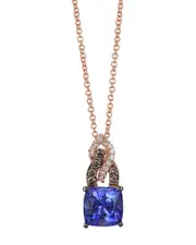 Le Vian Chocolatier 14K Rose Gold 1.53 ct. tw. Diamond & Tanzanite Pendant Necklace