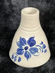 Hand Crafted/Painted Ceramic Pottery Mini Vase - Artist Signed 4"x 3"x 3"