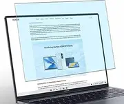 Puccy Anti Blue Light Tempered Glass Screen Protector Film, compatible with Huawei HONOR MagicBook X 14 2022 14" Laptop (Active Area Cover Only) Protective Protectors Guard