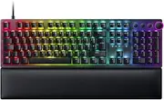 Razer Huntsman V2 (Red Switch) - Optical Gaming Keyboard with Near-Zero Input Latency (Linear Optical Switches Gen-2, Doubleshot PBT Keycaps, Ergonomic Wrist Rest) UK Layout | Black