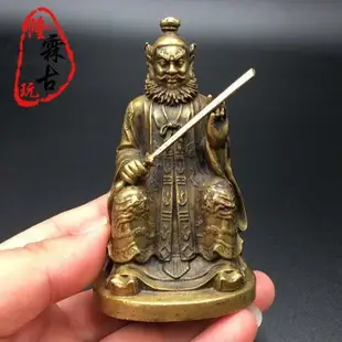 純銅張天師神像張道陵高明大帝正一真人降魔家用供奉張天師老銅像