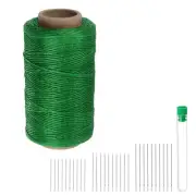 Upholstery Sewing Thread 260m Polyester with 30pcs Needles Forest Green