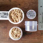 24 New Empty 1/2 oz 1Tblsp Plastic Jars Clear Screw Cap Container #3803 DecoJars