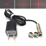 Dot/Line/Cross Red Laser 650nm 30mW Focusable Lens Diode Module USB Power