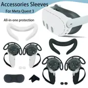 6in1 Complete VR Accessory For Meta Quest3 Headset Controller Grip Silicone