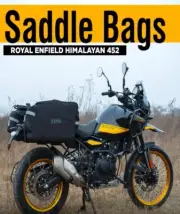 WATERPROOF SADDLE BAG BLACK FIT FOR ROYAL ENFIELD NEW HIMALAYAN 450