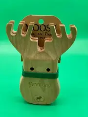 Moosing Around HAND CRAFTED WOODEN MOOSE HEAD PASTA & SALAD SERVER Montana #256
