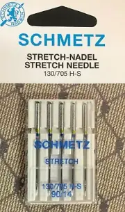 Schmetz Size #90 Stretch Sewing Machine Needles (130/705 H-S)