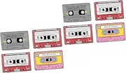 [WRITWAA] Video Tape Brooch Funny Brooch Pin Mini Tape s Party Decorative Tape Decorative Brooches Magnetic Tape Brooches Retro Brooch Cartoon Brooch Pin Enamel Pin Badges Alloy