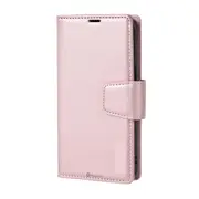 iPhone 16 Plus Magnetic Flip Wallet Case Cover with Drop-Resistant PU Leather, Multiple Card Holder Slots & Secure Front Screen Cover - Rose Gold
