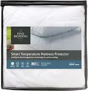 The Fine Bedding Company - Smart Temperature Mattress Protector - Super King - Activated Cooling Technology - Mattress Topper - Machine Washable
