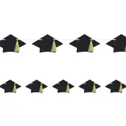 Graduation Hat Tassel Garland Banner