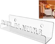 Record Wall Display - Record Holder Shelf | Now Playing Record Stand, Record Player Stand, Heavy Duty Music Collection Organizer, Wall Decor Bookshelf Clear Wall Shelf for Kitchen