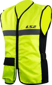 LS2 Hi-Viz, safety vest , color: Neon-Yellow/Black , size: XL