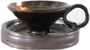 Retro Nostalgic Oil Lamps, Old-Fashioned Kerosene Lamps, Ceramic Candle Holders for Twig Type Candle and Cup Wax, Home Decoration