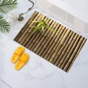 Shower Mat Bath Non-slip Bathroom Bamboo 3d Printed Outdoor Cute Rugs Funny
