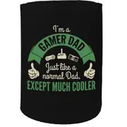 Alcohol Stubby Holder - I'M Gamer Dad Gaming Id Cooler - Funny Novelty Birthday Gift Joke Beer