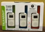 Motorola Talkabout T110TP Two-Way Radio, 16 Mile, 3 Pack, Green/Orange/Blue