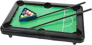 CORHAD Mini Pool Table Set for Toddlers Outdoor Indoor Playset Balls Sticks Interactive Billiards Game for Boys and Girls Compact Portable