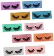 EPIGEIST 10Pairs Mixed Faux Eyelashes Dense Makeup Lashes Imitated Hair Easy to Apply for Eye Makeup for DIY Lash Extensions and Special Occasions