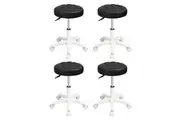 Levede 4xBar Stools Rolling Salon Chairs Swivel Stool Adjustable Height Work SPA