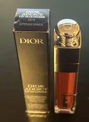 DIOR ADDICT LIP MAXIMIZER LIP PLUMPING GLOSS - 024 INTENSE BRICK - 0.20 OZ.