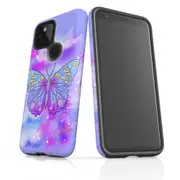 For Google Pixel 4a 5G Case Armour Protective Cover Butterfly Enchanted