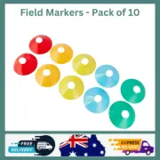 10 Pack Sports Training Discs Markers Cones Soccer Rugby Fitness Exercise AU