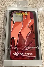 heyday for Apple iPhone 12 Pro Max & 13 Pro Max Antimicrobial Case Botanical Red
