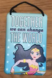 The Spring Shop Wonder Woman Mini Metal Wall Sign Home Decor